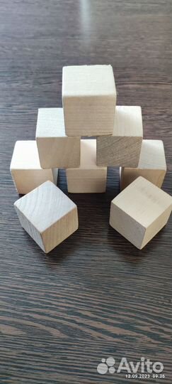 Кубики деревянные