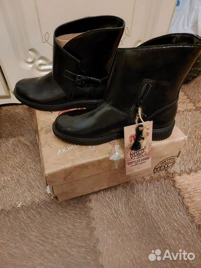 Ботинки осень кожа 33 р новые