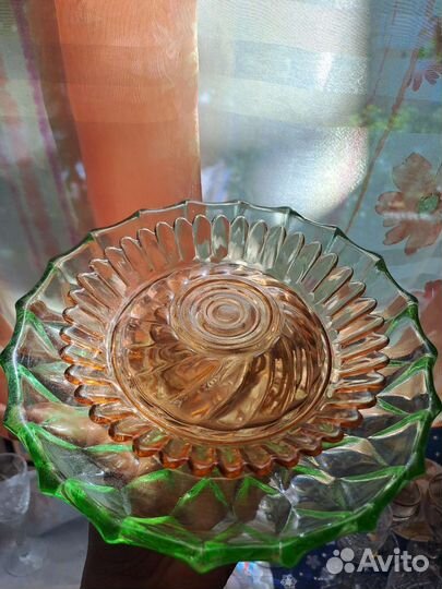 Салатник стекло хрусталь СССР