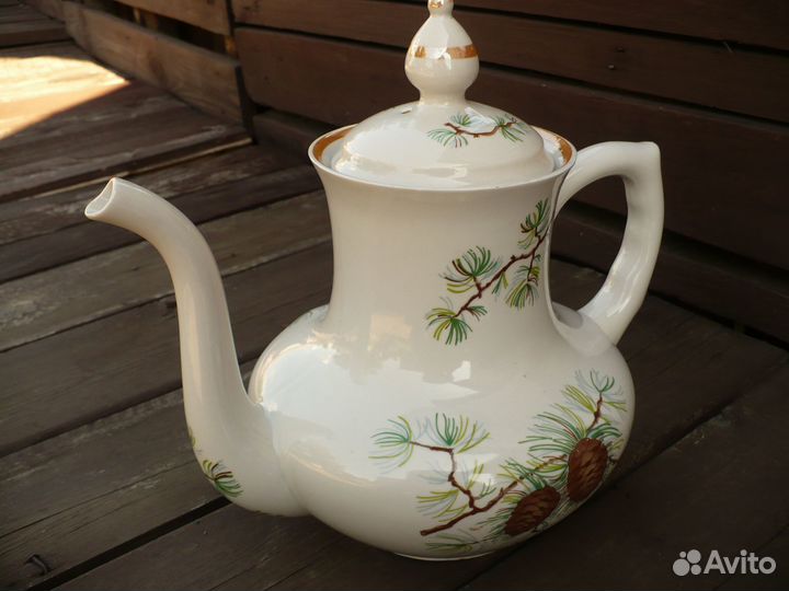 Чайник доливной СССР Сосновые шишки 2,5 л