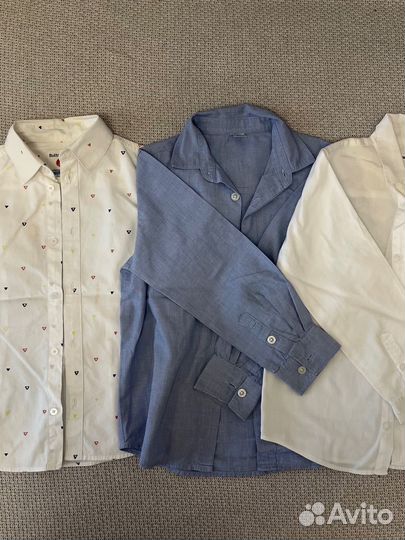 Три рубашки на мальчика на 6-7 лет