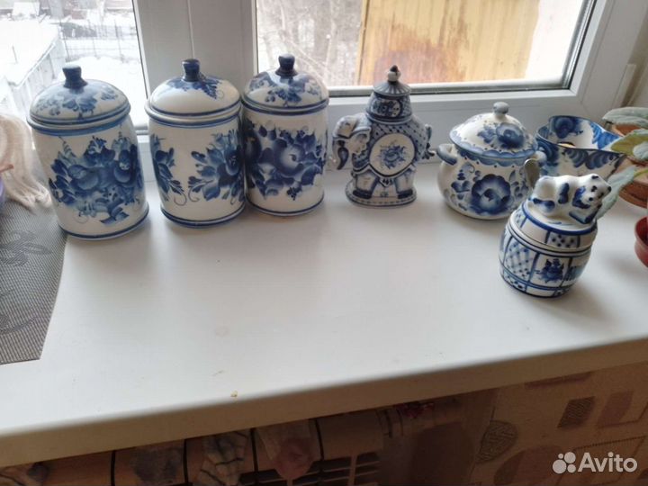 Посуда гжель