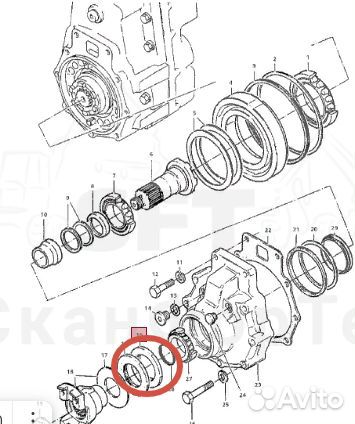 5023884 сальник редуктора Komatsu Forest 860.4