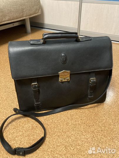 Мужской кожаный портфель бу
