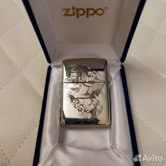 Зажигалка zippo sterling armor в азиатском стиле