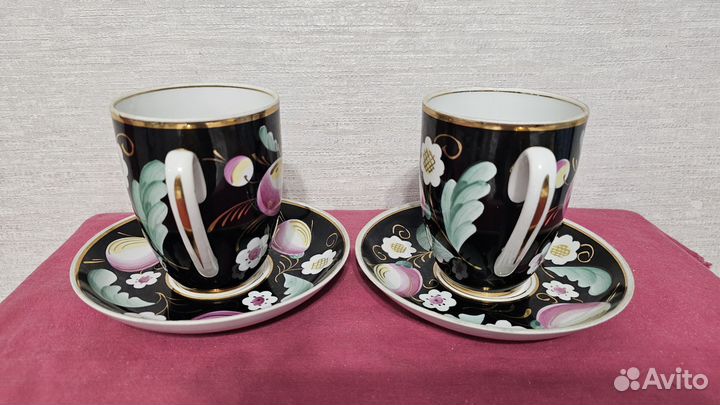 Бокалы с блюдцем СССР Вербилки