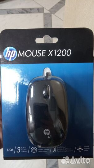 Мышь компьютерная HP X1200 черная