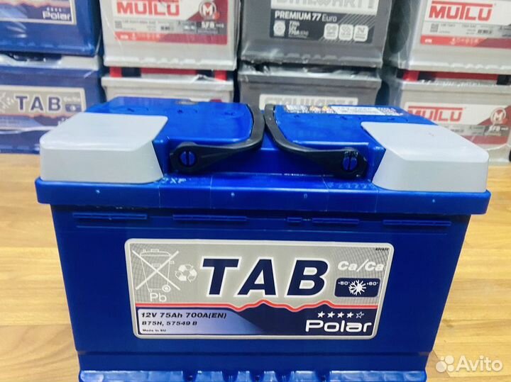 Аккумулятор 75 Tab Polar на Рено Хендай