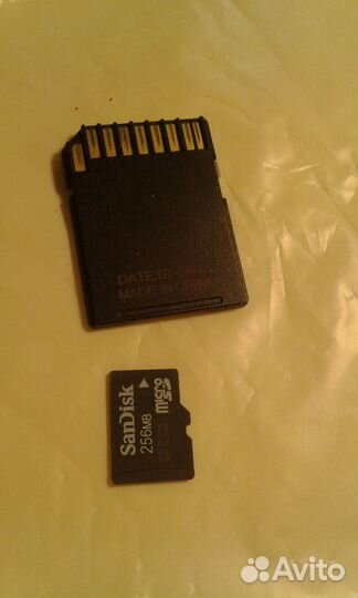 Карта памяти SD 256mb (micro sd)