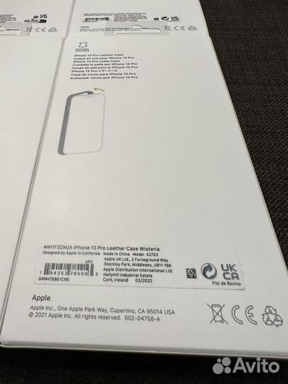 Чехол iPhone 13 Pro кожа оригинал новый