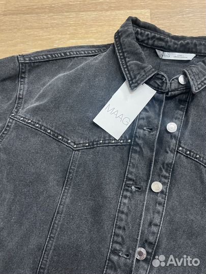 Maag джинсовая куртка женская серо черная