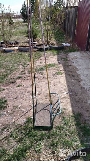 Детские качели уличные бу