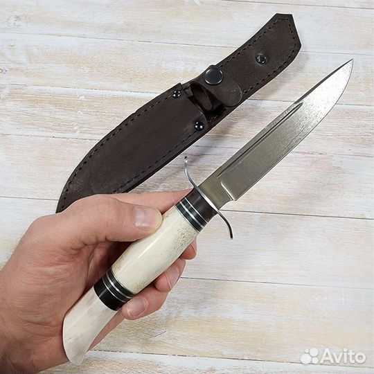 Нож нквд ст.Х12мф (кость/эбонит) (Сёмин)