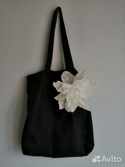 Брошь цветок из ткани