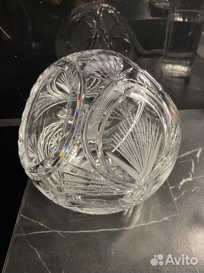 Ваза, конфетница, фруктовница хрусталь