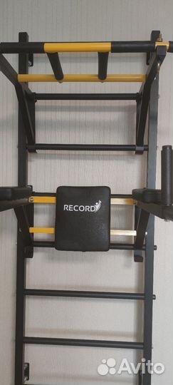 Детская шведская стенка с турником и брусьями