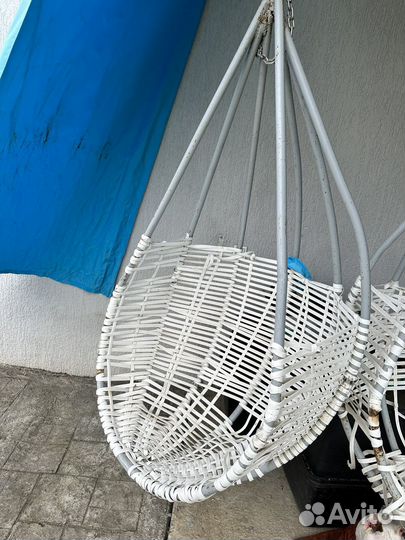 Подвесные садовые качели гнездо