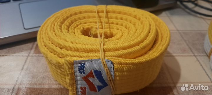 Продам желтый пояс для тхеквандо
