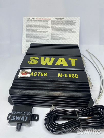 Автомобильный усилитель swat M-1.500 1 канал