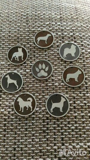 Адресник из нержавеющей стали, лазерная гравировка