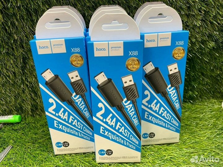 Кабель Hoco X88 USB - Micro USB, 1 м Разъемы USB 2