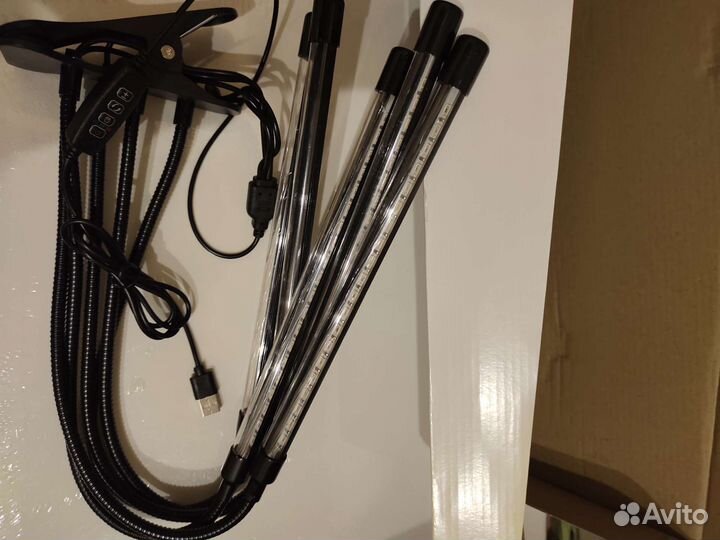 Фитолампа для растений и рассады 5 ламп