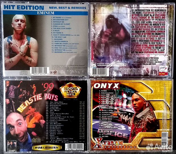 CD диски (Зарубежные Rap &Hip Hop исполнители) 4шт