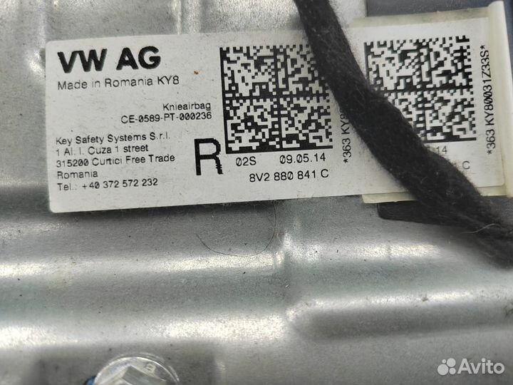 Подушка безопасности нижняя 8V2880841C Audi S3 8V