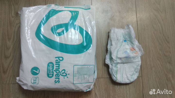 Подгузники трусики pampers 7