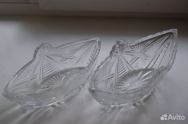 Салатник хрустальный Ладья