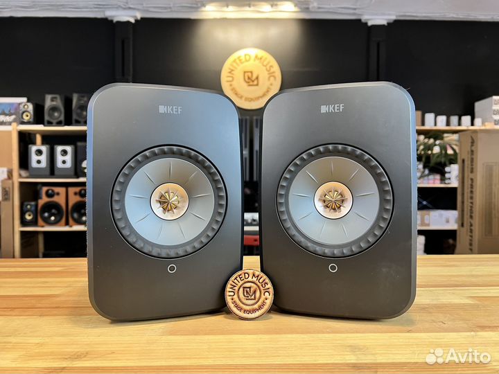 Kef LSX II Carbon Black, комплект в Наличии
