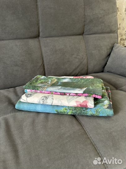 Постельное белье двуспальное бу