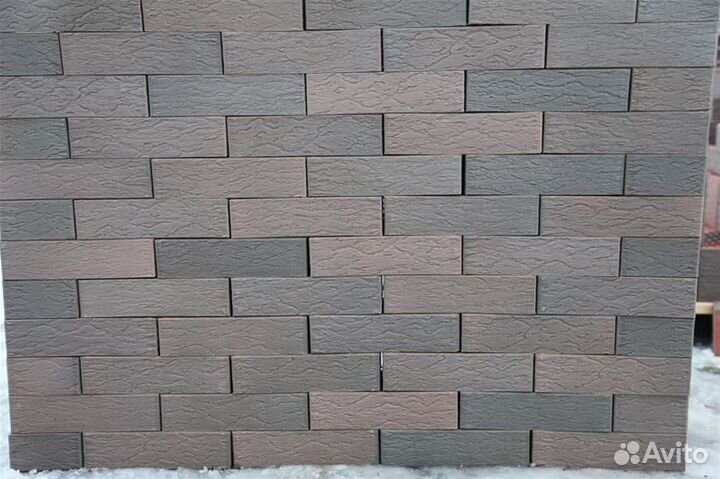 Кирпич облицовочный баварская кладка готика Графит