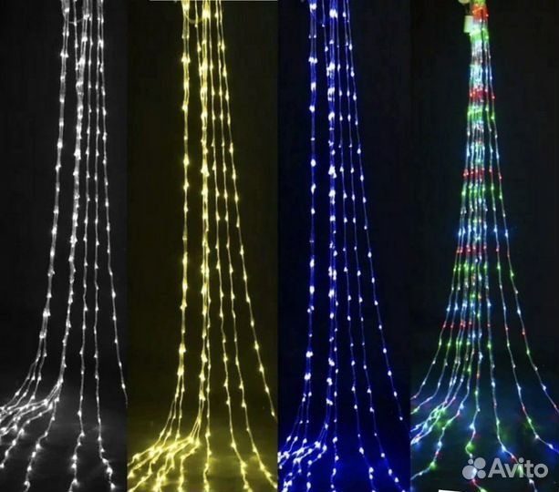 Гирлянда водопад