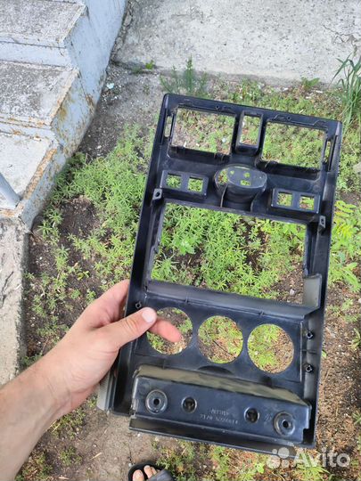 Консоль на priora под 2 дин магнитолу