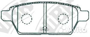 Колодки тормозные дисковые задние NiBK PN5803 Я