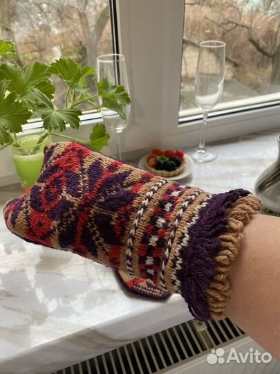 Варежки зимние женские