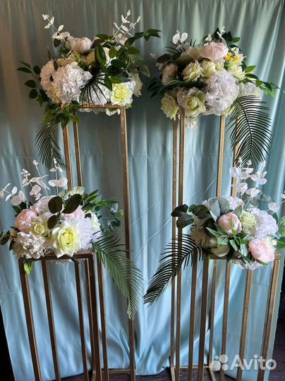 Искусственные цветы для декора свадьбы