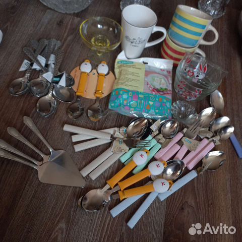 Новые кухонные принадлежности-вилки,креманка,банки