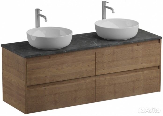 Мебель для ванной BelBagno Kraft-1400-4C-KEP-140-2-MNO Rovere Tabacco