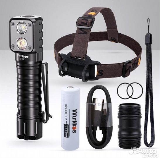 Налобный фонарь wurkkos hd15