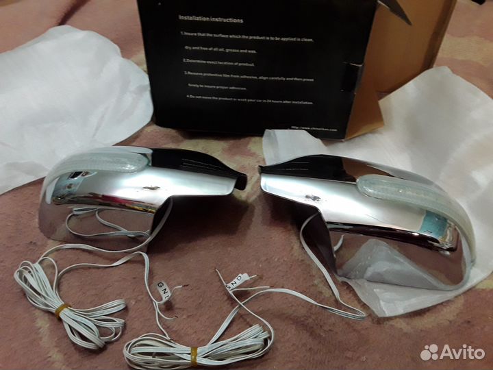 Накладки на зеркала Mazda 6 (2003-2008) с