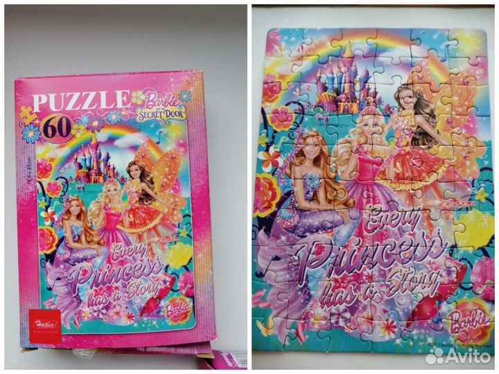 Пазлы девочке, 5 шт