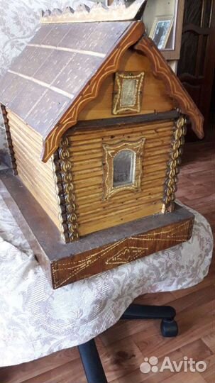 Хлебница-Избушка Резная Ручная Работа