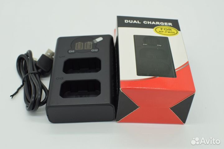 Двойное зарядное устройство для Sony NP FW50