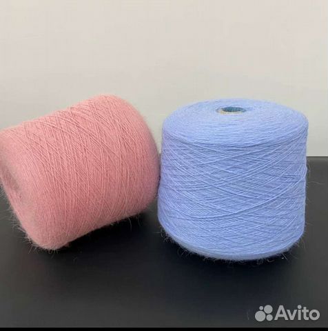 Пряжа пух норки в бобинах