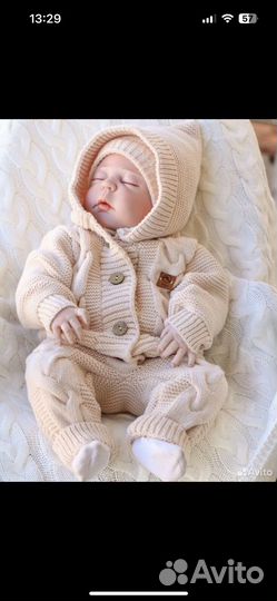 Вязаный комбинезон 68