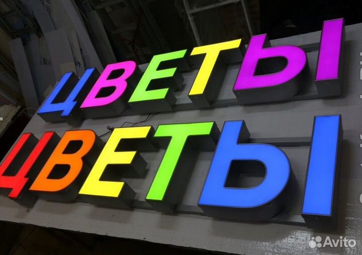 Вывеска Цветы