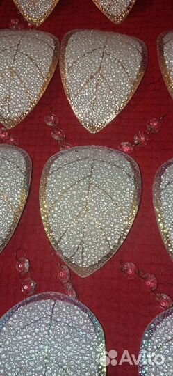 Подвески листики для люстры