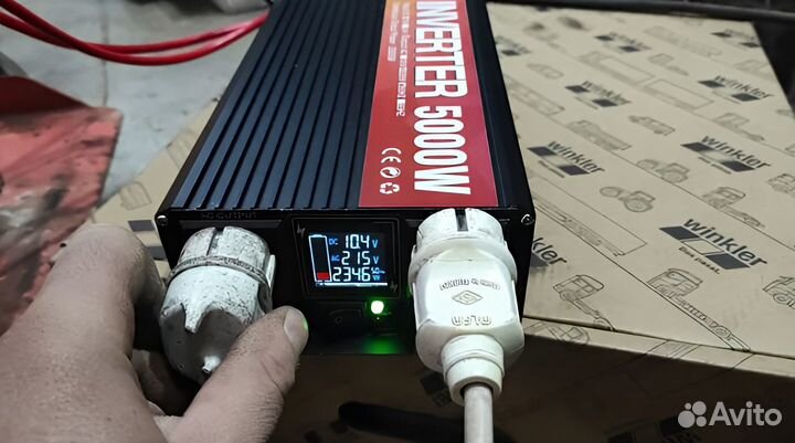 Инвертор 12 220 Чистый Синус 5000W Преобразователь